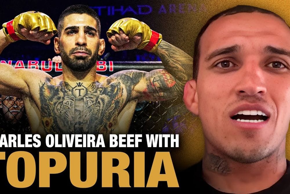Charles Oliveira Clashes with Ilia Topuria on The Ariel Helwani Show post image