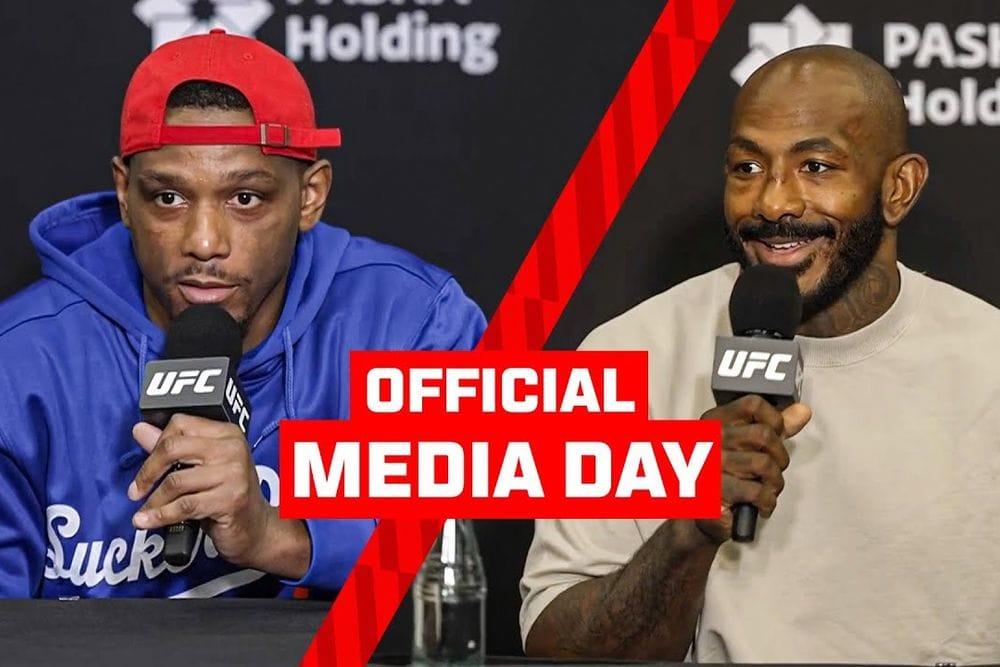 Jamahal Hill and Khalil Rountree Jr. Clash at UFC Baku Media Day post image