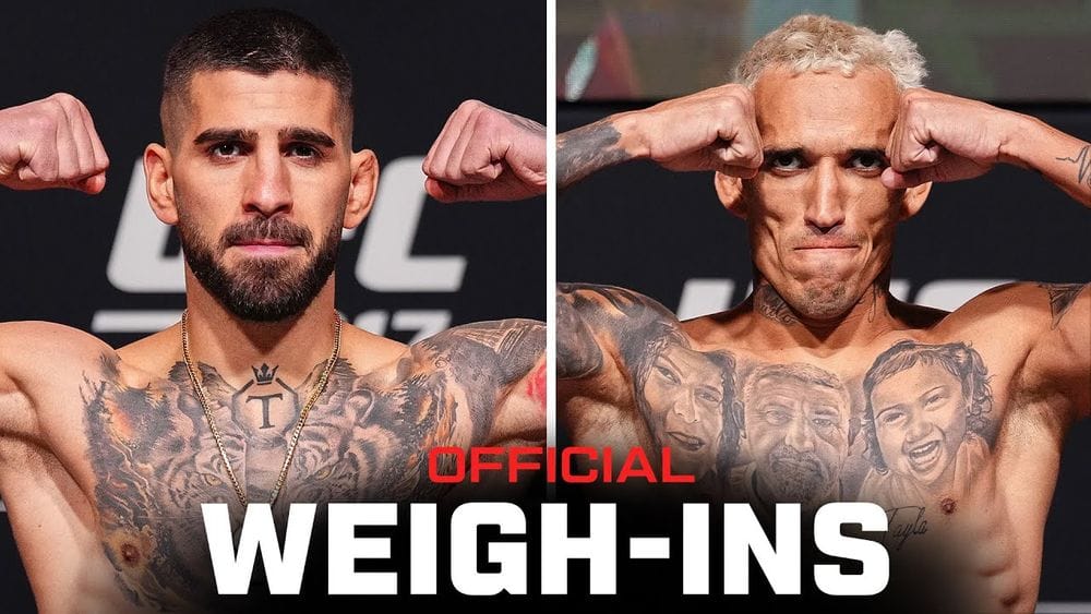 UFC 317 Weigh-Ins: Topuria vs Oliveira Face-Off Sparks Excitement post image